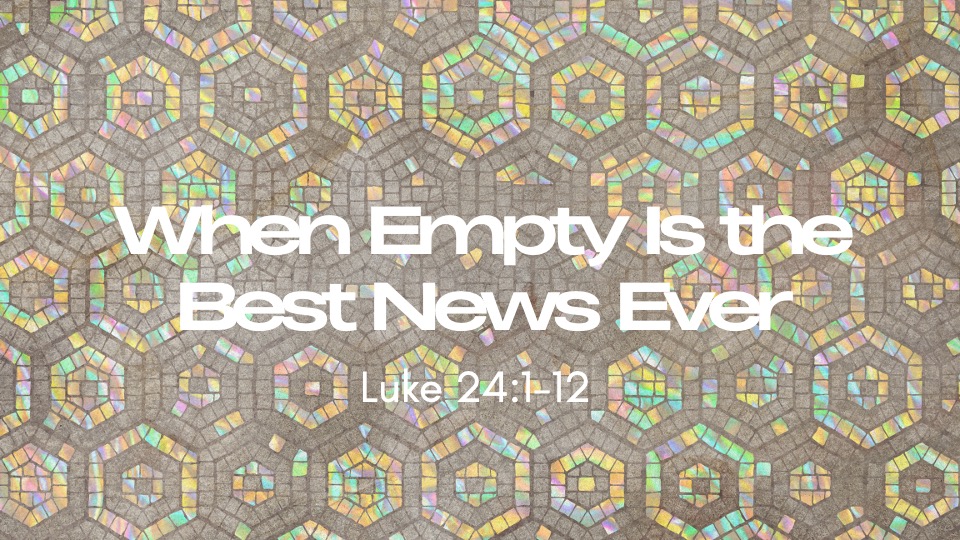 When Empty is the Best News Ever